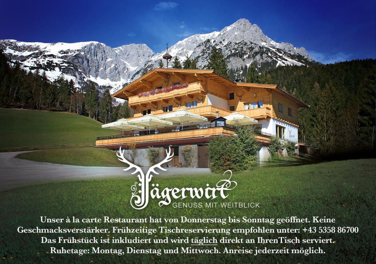Boutique-Pension Jaegerwirt Scheffau am Wilden Kaiser Exteriör bild